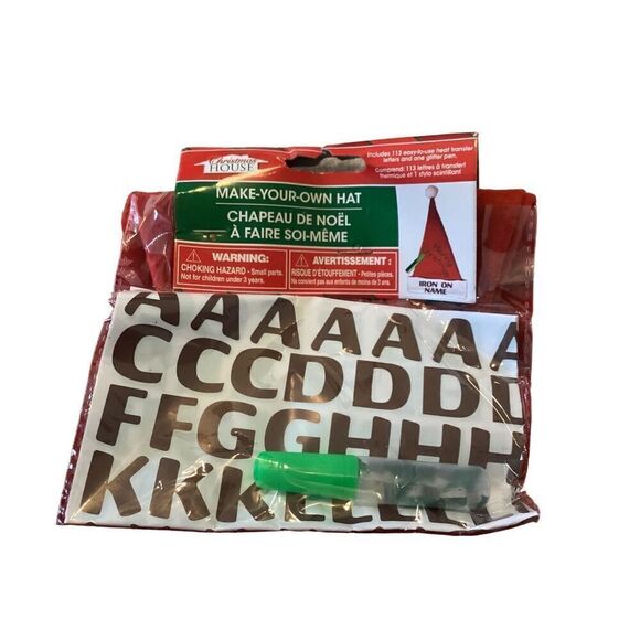 DIY Christmas House Santa Hat Crafts Winter Art - Picture 3 of 5